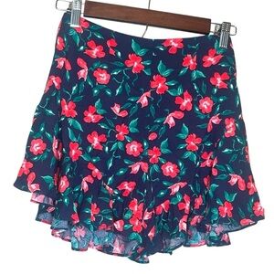 Society + Stitch Island Daydream Blue Floral Shorts Size XS New
